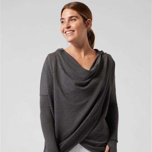 Athleta Green Sweatshirt Hoodie - Picture 4 of 4